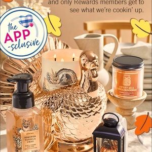 Brand New! Still in the box!  BBW golden turkey 3 wick holder.